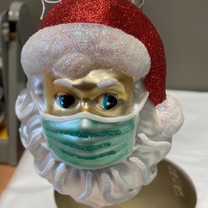 Kat & Annie Doctor Santa Glass Blown Ornament